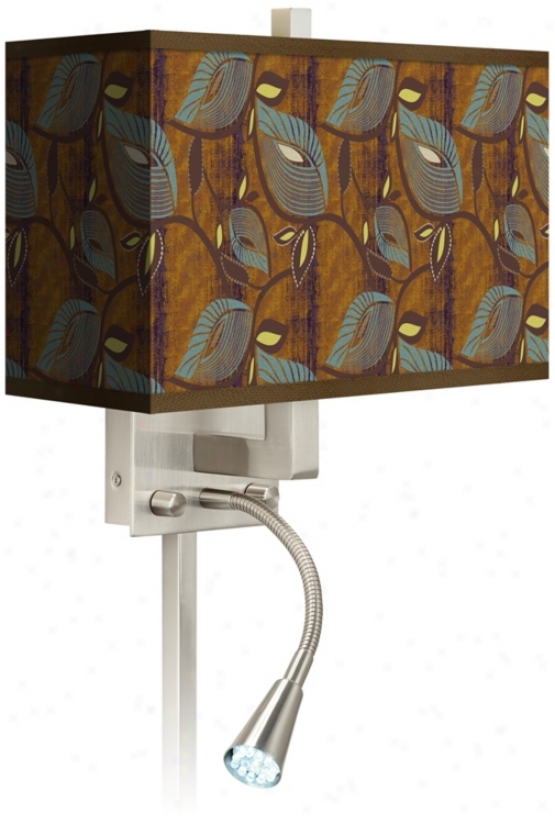 Stacy Garcia Theatric Vine Peacock Led Light Plug-in Sconce (n8671-p7214)