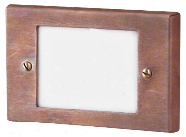 Stamped Copper With Acrylic Lens Step Light (66160)