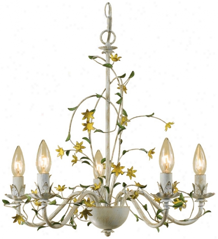 Star Flower Hand-crafted 20" Wide Chandelier (r3514)