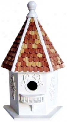 Story Book Hexagon Bird House (h9626)