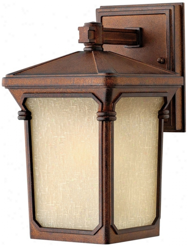 Stratford Collection Nut-brown 10 3/4" High Outdoor Wall Frivolous (k0747)