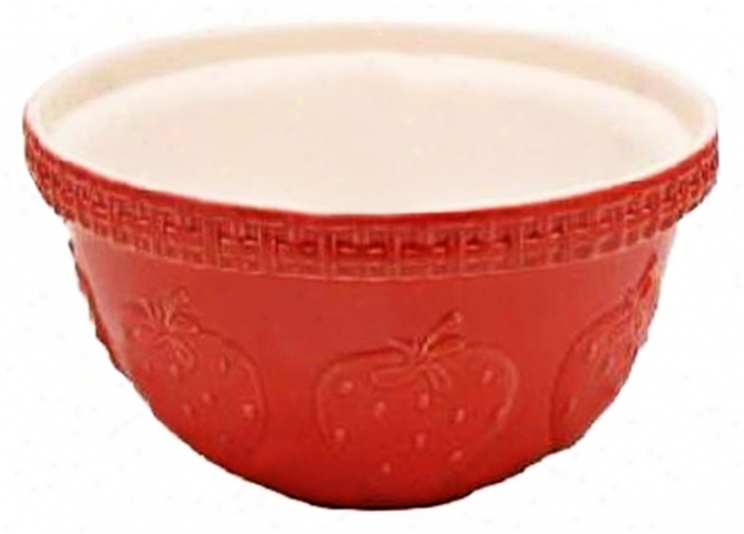Strawberry Fruit 5 1/4 Quart Mason Cash Mixing Bowl (v9358)