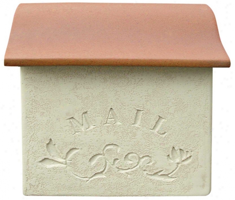 Stucco Pale Finish Post Or Wallmount Mailbox (t6467)