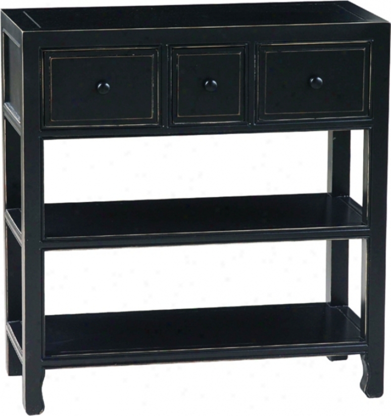 Suchow Black Finish Console (h2241)