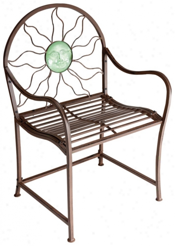 Day-star Medallion Rustic Red Garden Chair (p5897)