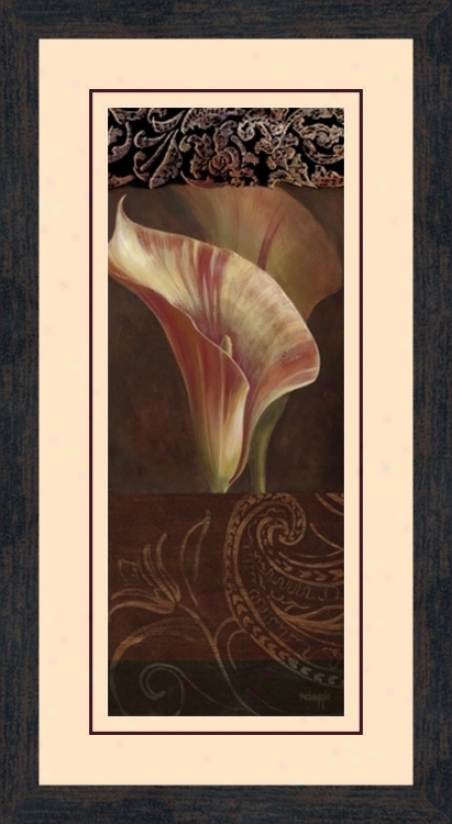 Sunlit Calla Lily A 26 1/2" High Wall Art (10458)