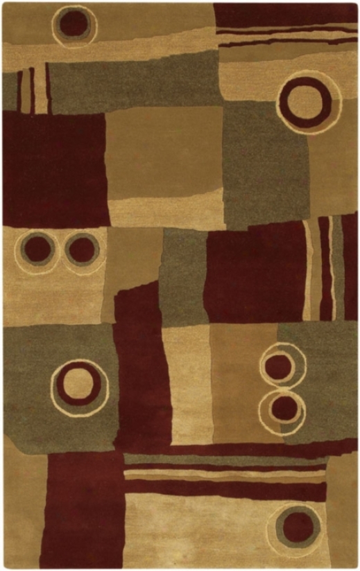 Surya Rugs Art-87 Burgundy Hanr-made Area Rug (51229)