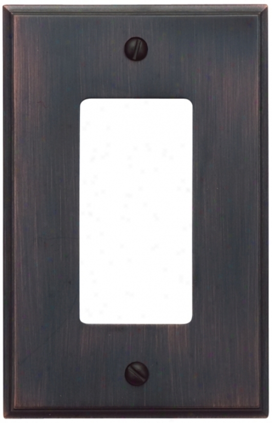 Sutton Venetian Bronze Finish Single Rocker Wall Plate (84713)