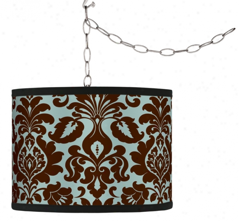 Swag Style Kiwi Tini Florence Shade Plug-in Chandelier (f9542-g9546)