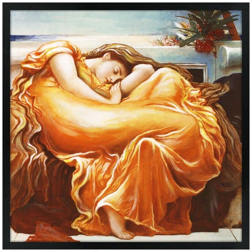 Sweet Dreams 26" Square Black Giclee Wall Art (k4126-n2283)