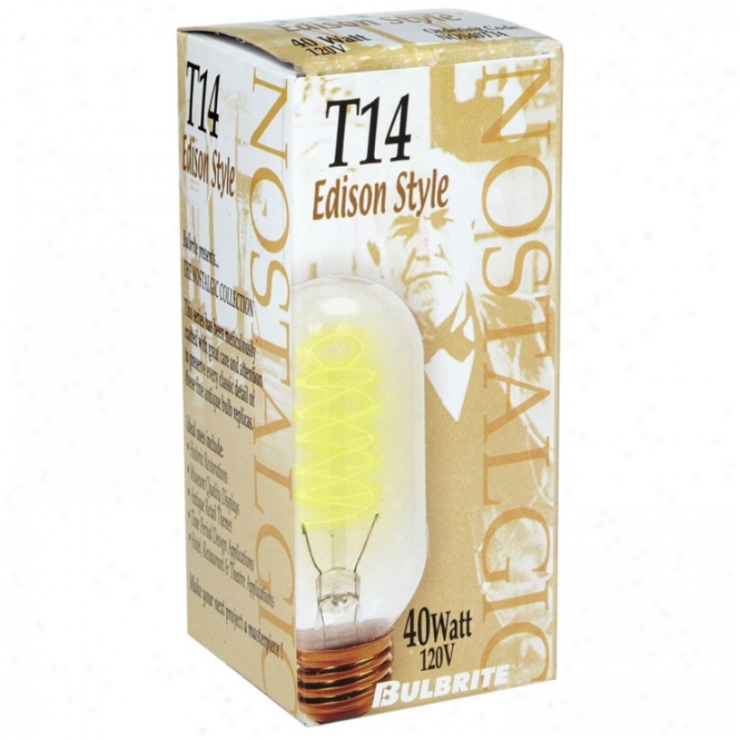 T14 Edison Style 40 Watt Light Bulb (u5000)