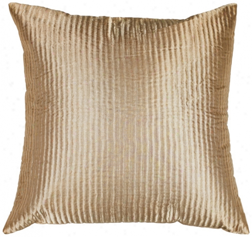 Tan Polyester  Pillow (h6768)