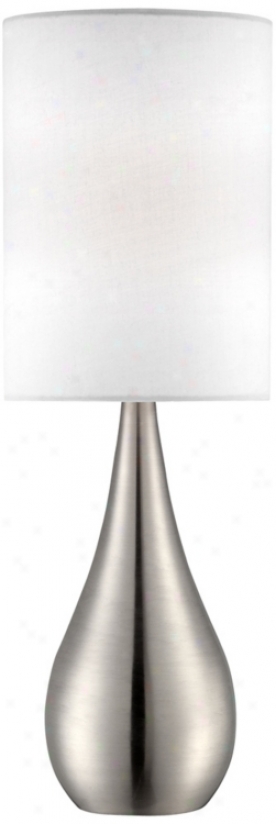 Teardro 21" High Brushed Steel Table Lamp (v1851)