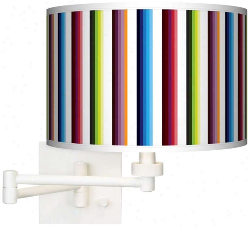 Technocolors White Plug-in Swing Branch Wall Light (h6558-p7729)