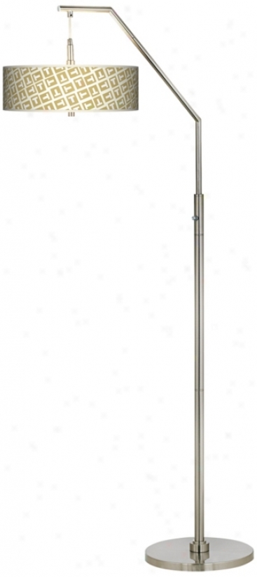 Tee Tumble Giclee Shade Arc Floor Lamp (h5361-p6051)