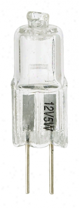 Tesler 5 Watt Halogen G4 Bi-pin Low Voltage Light Bulb (01983)