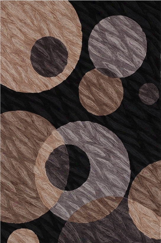 Textured Black Multi Area Rug (j6734)