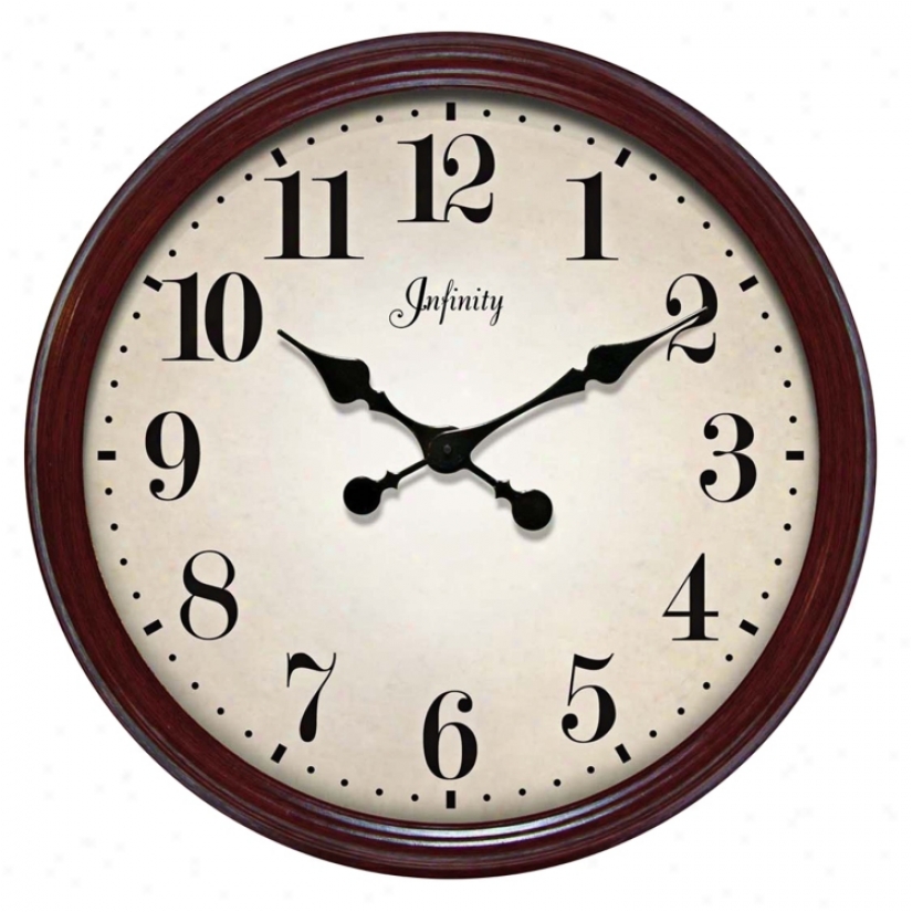 The Allure 24 1/2" Wide Wall Clock (j4923)