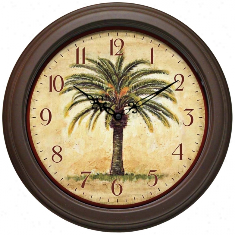 The Cabana 12" Remote Wali Clock (j4589)