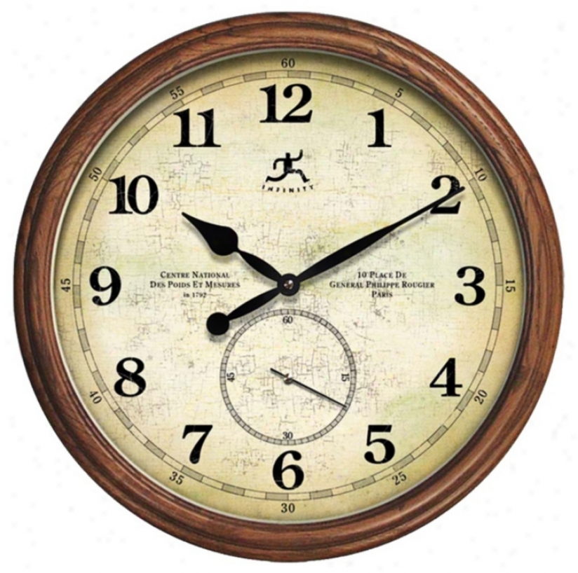 The Explorer 19 1/4" Spacious Round Wall Clock (r6888)