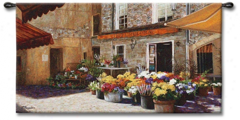 The Flower Shop 53" Wide Wall Tapestry (j8935)