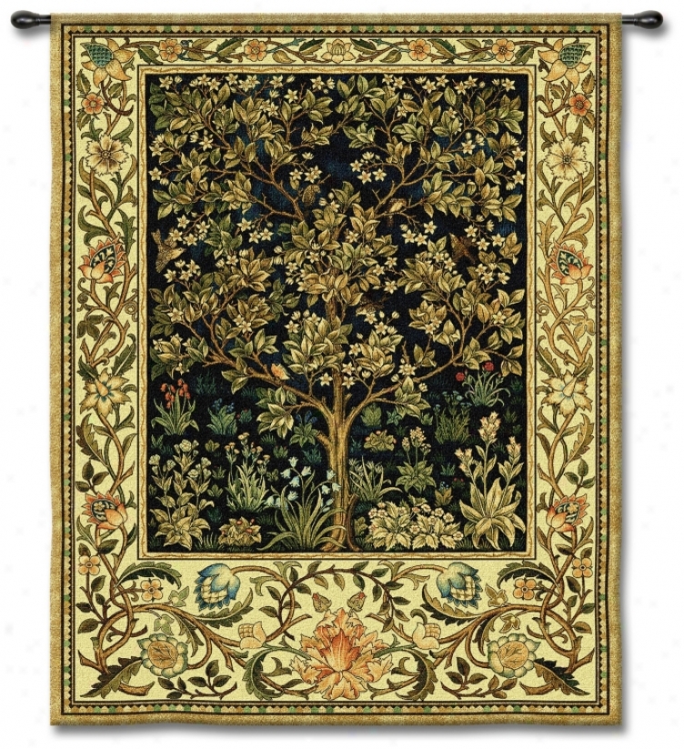 The Living Tree 53" High Wall Tapestry (j8664)
