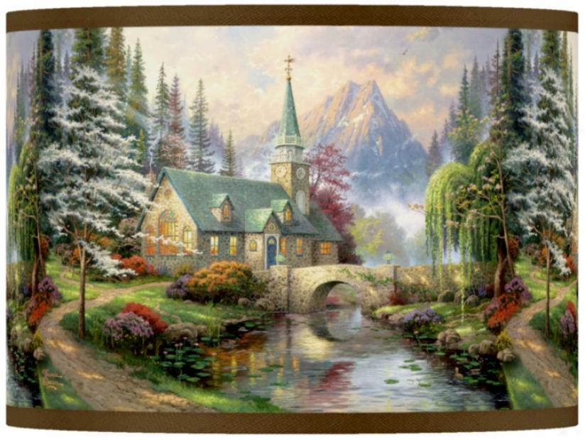 Thomas Kinkade Dogwood Chapel Shade 13.5x13.5x10 (37869-w7163)