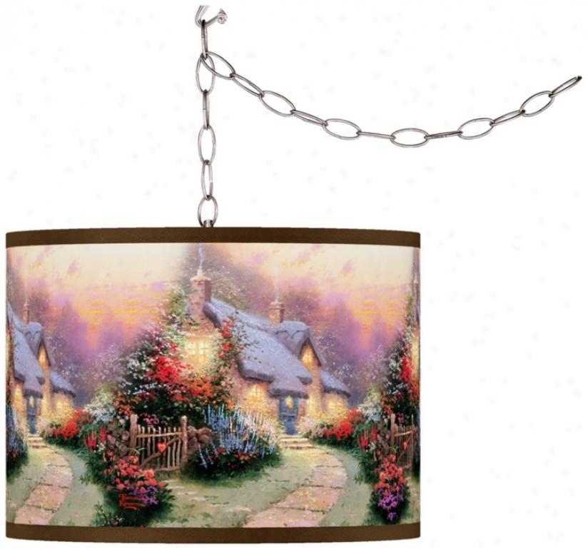 Thomas Kinkade Glory Of Eve Swag Chandelier (f9542-w7082)