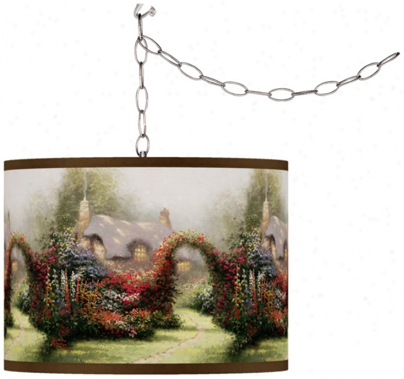 Thomas Kinkade Glory Of Morning Swag Chandelier (f9542-w7084)