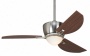 44" Casa Vieja Escort &#8482; Brusher Nickel Ceiling Fan (21017)