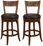 American Heritage Autumn Set Of 2 Black 30" Remote  Bar Stools (u4599)