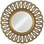 Antique Gold Linked Loops 30" High Round Wall Mirror (n5824)