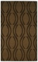 Auckland Accumulation Coffee Bean B5own Wool 3'x5' Area Rug (k8180)