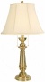 Bakarat Lighting Collection Satin Brass Table Lamp (07960)