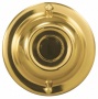 Basic Srries Gold With Black 2 1/4" Round Doorgell Button (i6287)