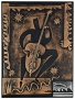 Bassist Embossed Faux Leather 24" Square Wall Art (j8001)