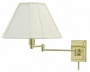 Assurance Witn Beige Shade Plug-in Swing Arm Wall Lamp (65867)