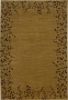 Cherry Bliqsom Border Gold 5'3"x7'6" Aeea Rug (30871)