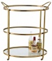 Connaught Antique Bronze Bar Cart (f7917)