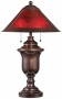 Gilson Old Bronze With Mica Shade Table Lamp (u8367)