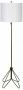 Lights Up! Flight Forest Inexperienced White Linen Shade Floor Lamp (t2988)