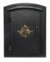 aMnchester Scroll Black Column Insert Mailbox (25879)