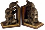 Set Of Two Bronze Turtle Bookends (f390)