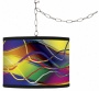 Swag Style Colors In Motion Shade Plug-in Chandelier (f9542-g4269)