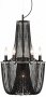 Sweeping Chain 6-light Black Chandelier (u9090)