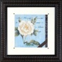 Vintage Rose Ii Print Subjected to Glass 21" Square Wall Art (h1924)