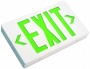 White With Green Top/side Led Exit Sign With Battery Backup (45665)