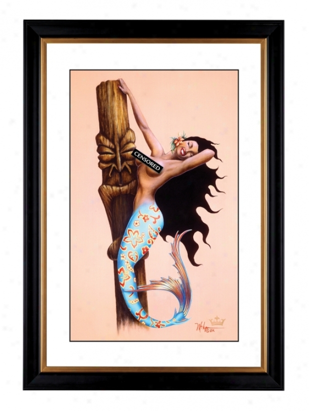 Tiki Tails Giclee 41 3/8" High Wall Art (21862-80384)