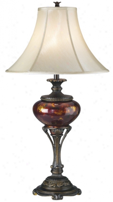 Tortoise Shell Urn Table Lamp (70040)