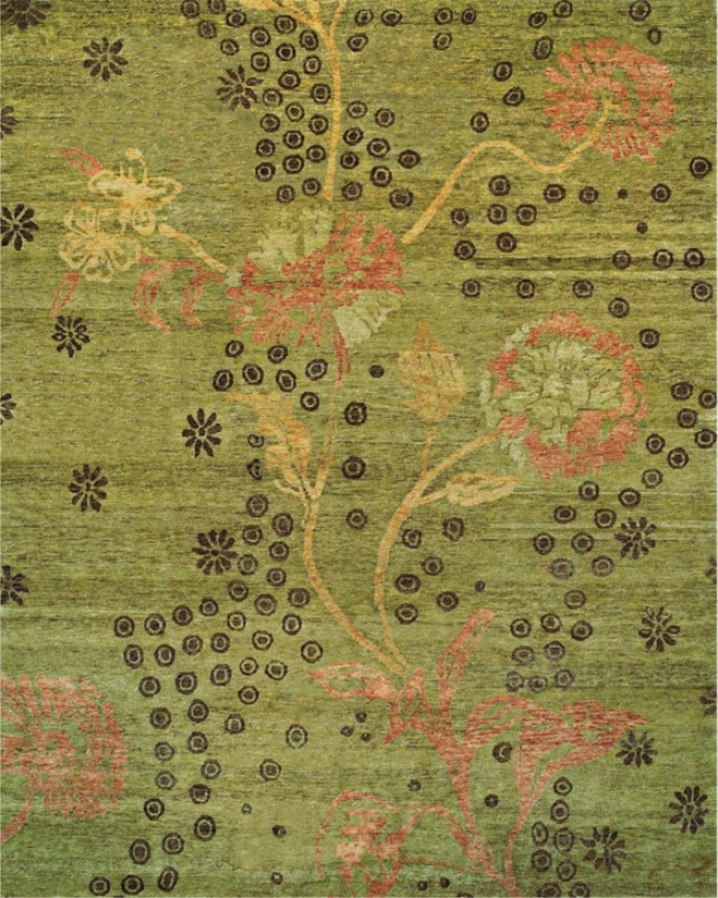 Tracy Porter Cordonnet Green 5'6"x8'6" Area Rug (v5692)